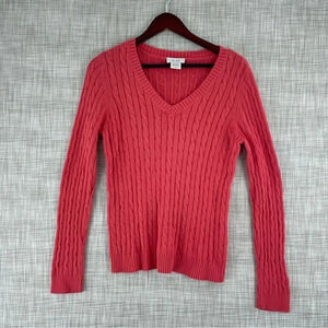 Kate HIll sweater Womens Size L v-neck 0274